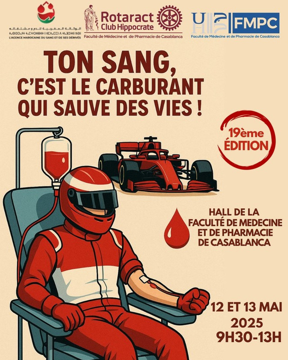 Campagne de don de sang du Rotaract Club Hippocrate