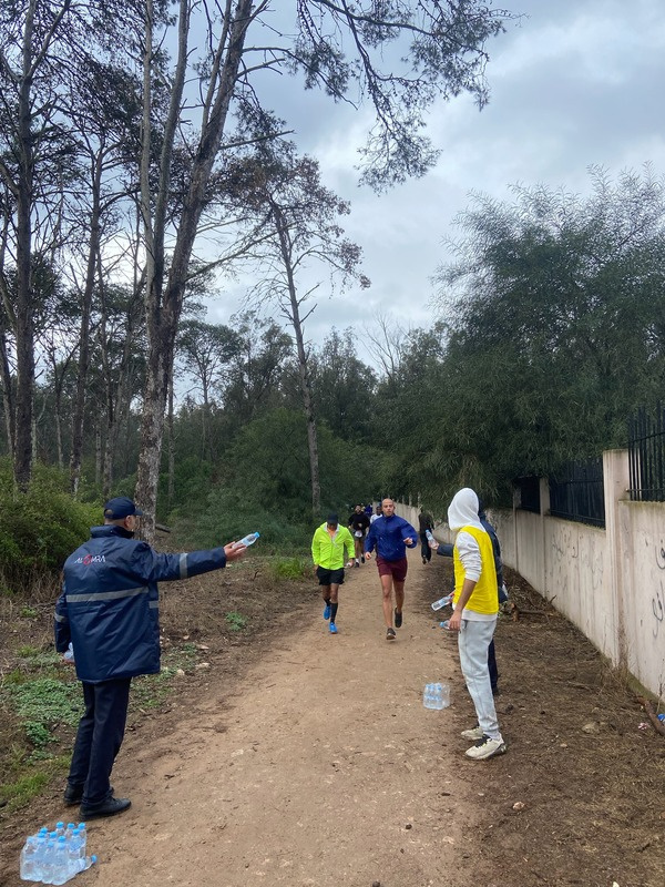 Participants de la Rota'Run en forêt de Bouskoura